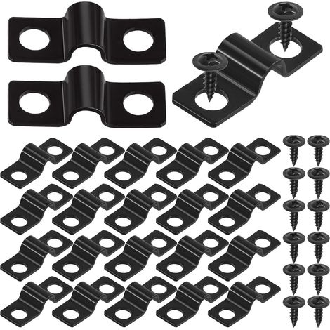 Collier De Serrage En U - Lot De 25 - Acier Carbone - Fixation Tuyau 5mm - Auto Et Maison - Noir (1/5)