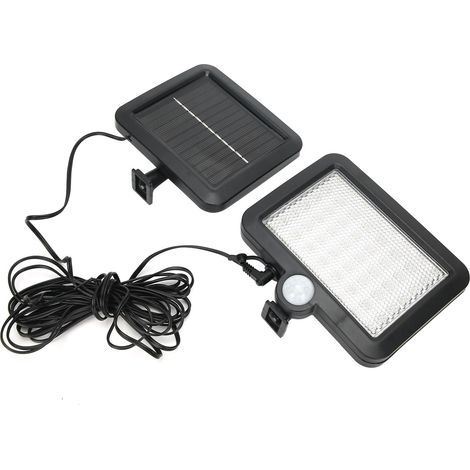 56 LED Solarsensor-Trennwandleuchte für Straße, Mauer, Rasen, Haus und Garten, ABS-Außenstrahler (1/5)