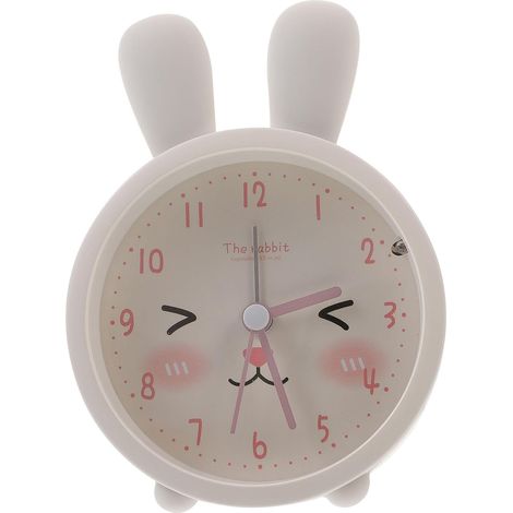 POPETPOP Réveil Silencieux en Silicone Blanc pour Bureau Lampe de (1/5)