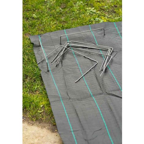 Nature Graffette da giardino grigio metallico zincato 20 pz (1/4)