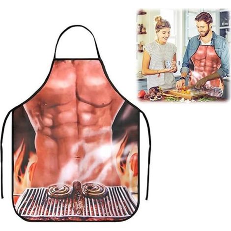 Tablier De Cuisine - Polyester Imperméable - Pour Barbecue Et Cuisson En Intérieur Ou Extérieur - 1 Pièce (1/5)