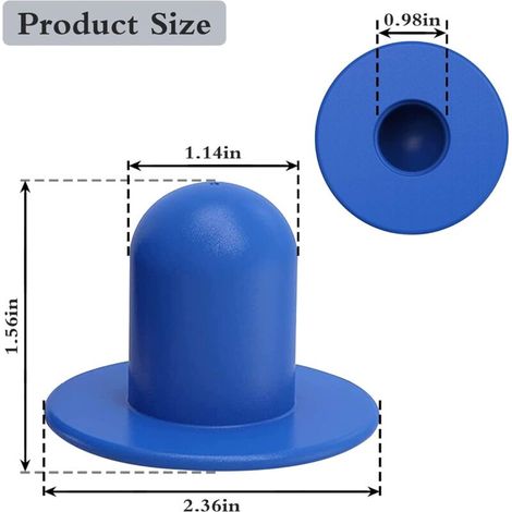 Nuovo tappo a parete per piscina, tappo per foro filtro piscina fuori terra, accessori di ricambio per piscina, tappo per foro pompa filtro (confezione da 8) (1/4)