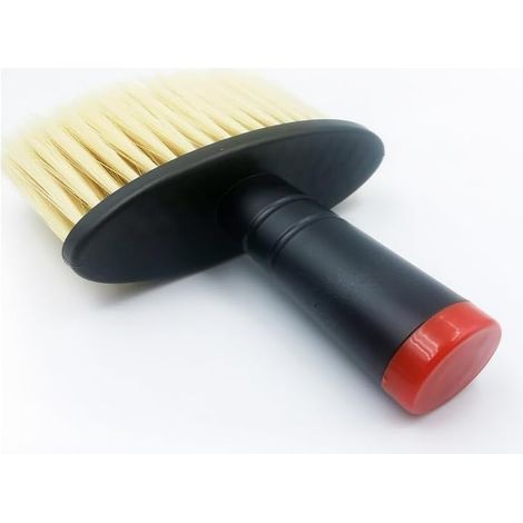 1 cepillo de limpieza apto para extracción de aire, con cerdas suaves negras y rojas: ideal para limpiar teclados y ventilar aparatos de aire acondicionado. (1/5)