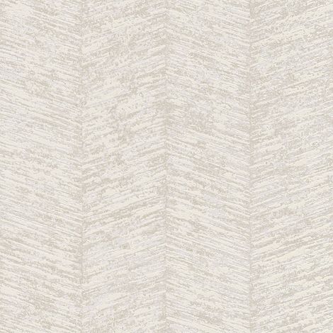 Grafik Tapete Profhome 386973 Vliestapete strukturiert mit Chevron Muster matt beige grau-beige creme-weiß 5,33 m2