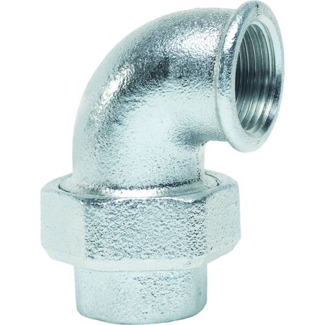 Coude union FF galva - Dimension 33x42 - 96-7V