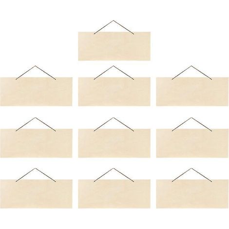10 panneaux en bois brut