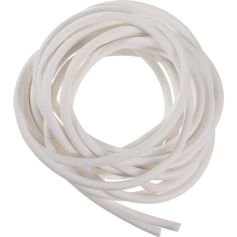 Silicone Foam Seal Strip, 5.5 mm Diameter 5 Metres Long Sponge Rubber Weather Round Rubber Cord Solid for DIY Seal, Warehouse, Cushions, Foam Tube, Crafts (1/5)