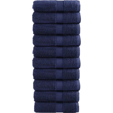 Premium-Waschtücher SOLUND 10 Stk. Marineblau 30x30 cm 600 g/m² (1/5)