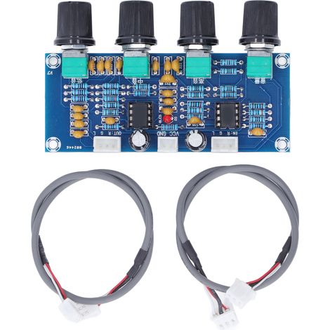 Module de préampli carte de tonalité de préamplificateur double canal pour amplificateur numérique DC 12 V-24 V (1/5)