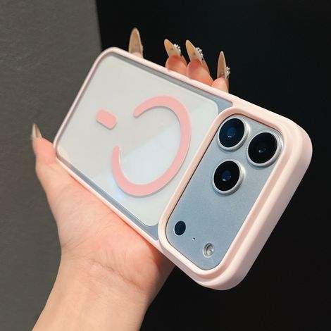 Étui de chargement sans fil magnétique (iPhone 11 rose) (1/5)
