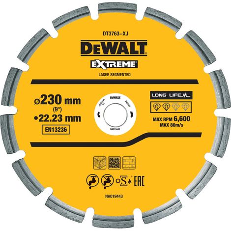 DEWALT DT3763 Diamond cutting disc 230mm x 22.2mm x 2.8mm