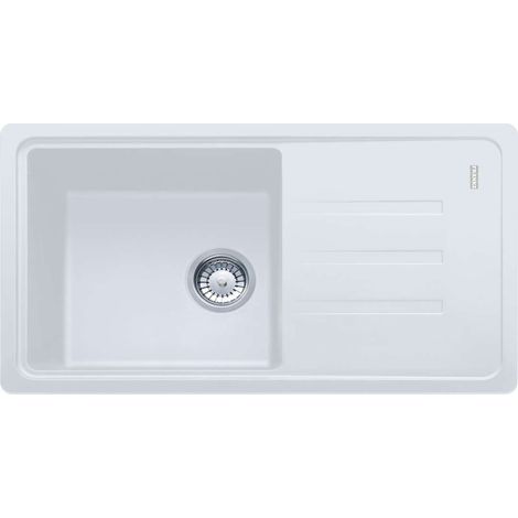 Franke Fregadero Malta con escurridor reversible BSG 611-78/39, Fragranit+, Blanco (BSG611-78BL) (1/2)