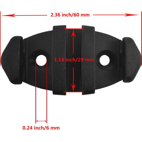 Kayak Nylon Mooring Seat Fixing Pin Rope Holder Zigzag Rope Clip Boat and Yacht Hardware - Small Size 60mm - Hardware (1/4)