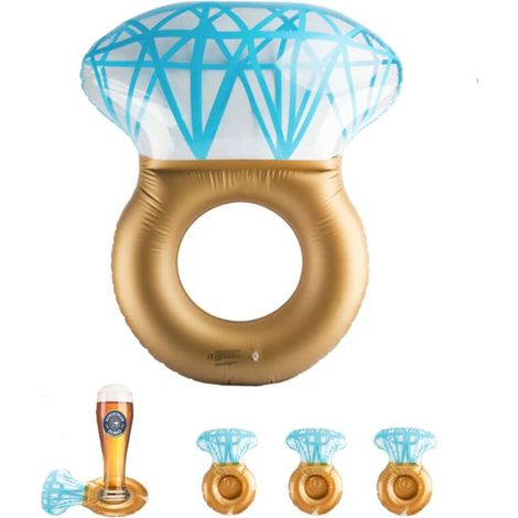 Green Mobility-Bouée Piscine Gonflable Diamant Bouée Été Accessoire Photo Plage Cadeau Été 1 Pièce (1/5)