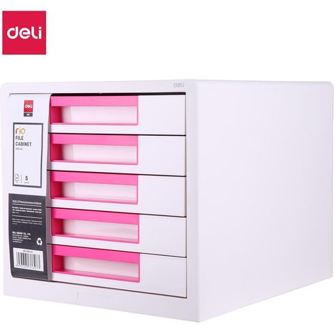 DELI modulo 5 cajones Rio ABS magenta
