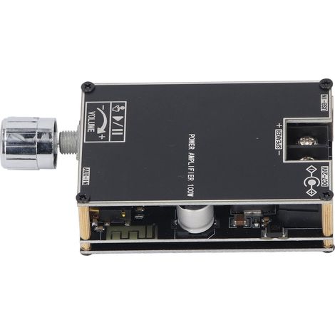 Module amplificateur audio monocanal 100 W avec AUX, BT et USB (7-24 V CC) (1/5)