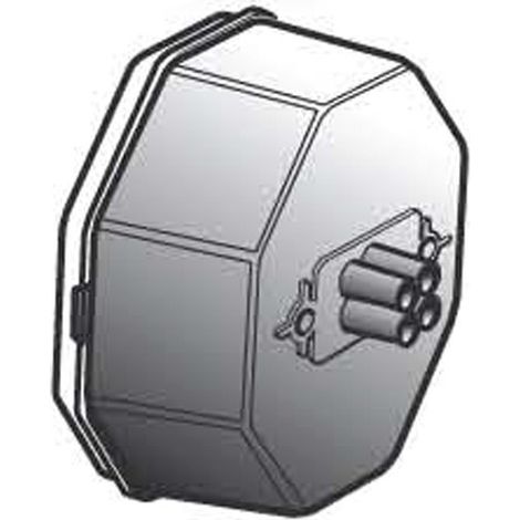 GORIZIA RE/G -  MODULO LED INCASTRO MAGNETICO NERO 3000K 1280LM 28,8W PER BINARI 48V (1/2)