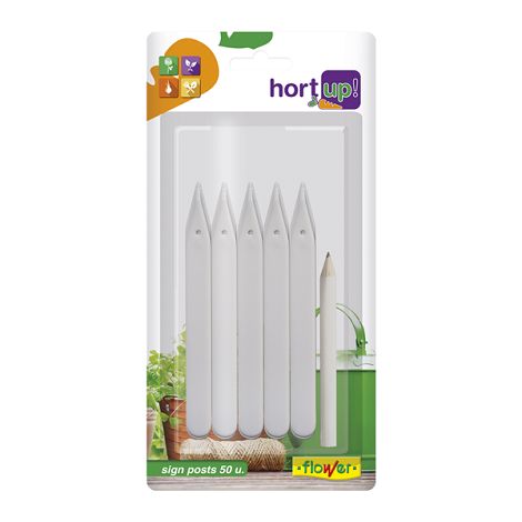 Blumenhort -Up -Versiegelung Punte, um 50 UDS -Pflanzen zu identifizieren