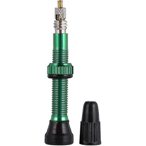 Gonfleur de pneus tubeless pour VTT, vert, taille 40 mm, empêche les fuites d'air (1 pièce) (1/5)