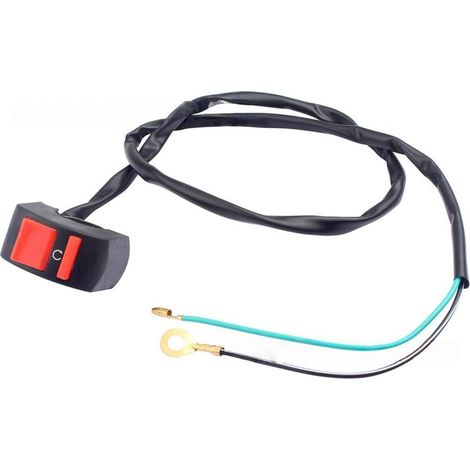 Interrupteur Coupure Moteur Fil 810mm Résistant Interrupteur Compatible pour predator 212cc, 196cc, 97cc, fit pour mini bikes, golf carts, easy replacement part (1/5)