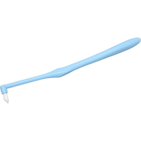 Brosse à dents orthodontique à brosse unique pour le nettoyage des appareils dentaires, bleue