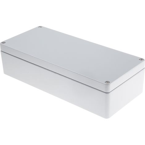 Boîtier RS PRO en Fonte d'aluminium, 360 x 160 x 90mm, Gris IP66 ( Prix pour 1 ) (1/3)