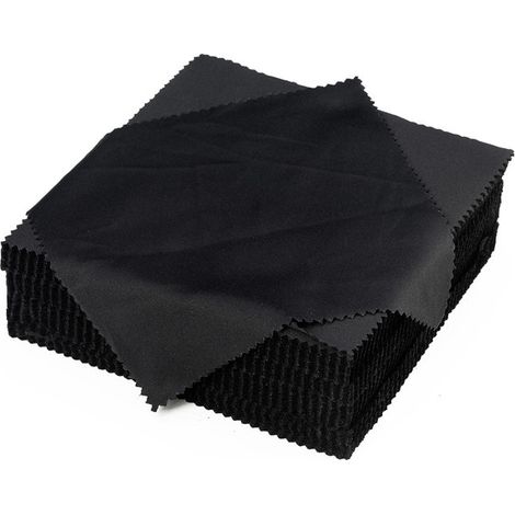 Sollbry Chiffon Lunettes de Vue [100 Pcs], Microfibre Surchoix pour Lentilles, Doux Chiffons De Chiffon De Nettoyant Lunettes Lavables, Lavables Et Réutilisables 15 X 15 cm (1/5)