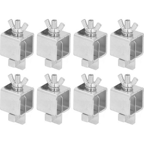 Pince de soudage bout à bout en alliage d'aluminium, couleur argent, Kit de pinces papillon pour soudage de panneaux de carrosserie automobile, 8 pièces (1/5)