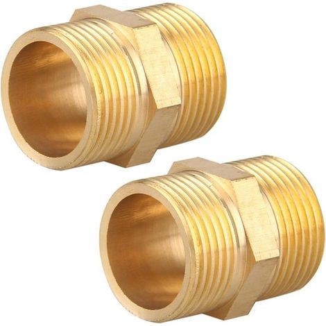 Schlauchverbinder 2er Set 3,4 x 2 x 2 cm Doppelseitiger Verbinder Wasserhahnadapter Schlauchkupplung Wasserhahnanschluss Wasserhahnadapter Verbin (1/5)