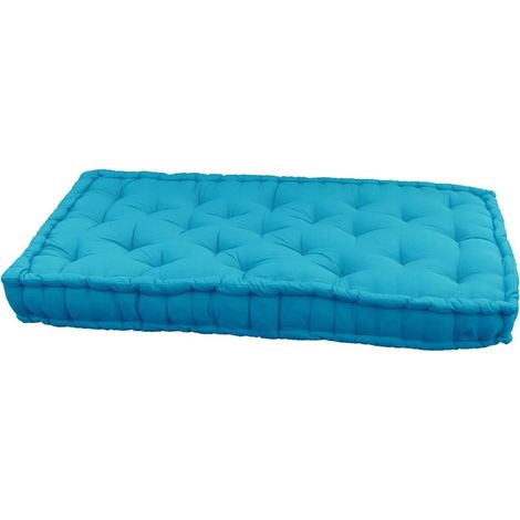 Coussin de palette en coton coloré 120 x 60 cm (1/4)
