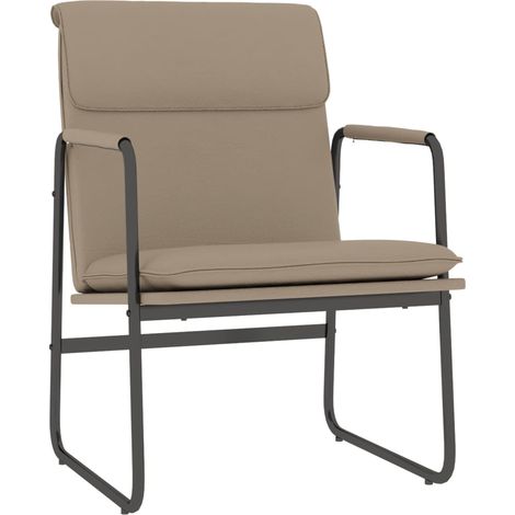 Lounge Chair Cappuccino 55x64x80 cm Faux Leather vidaXL (1/5)