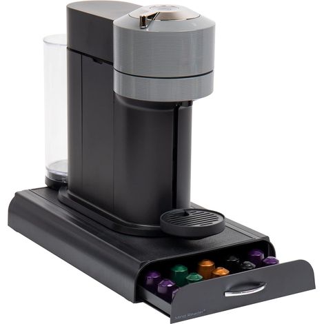 Tiroir à dosettes de café compatible avec capsules Nespresso 9,21 x 15,94 x 2,36 cm, noir (1/5)