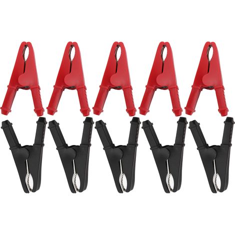 Lot de 10 Pinces de Test Électrique 30A 1000V, Bonne Conductivité, Résistance à la Corrosion, Accessoires de Mesure de Puissance (1/5)