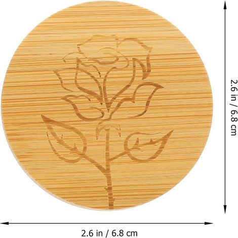 Set mit 6 luftdichten Deckeln für Joghurtbecher, Außendurchmesser 68 mm, Innendurchmesser 48 mm (1/5)