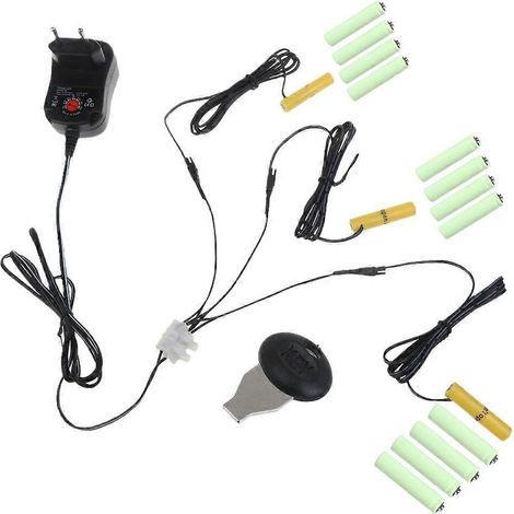 Kit d'alimentation AC-DC 3en1 pour remplacer 2-8 piles AAA 1.5V - Version UE (1/4)