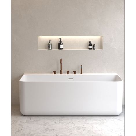 5-Loch Wannenarmatur mit Dusche auf dem Strand Roségold gebürstet - Corbeau (1/5)