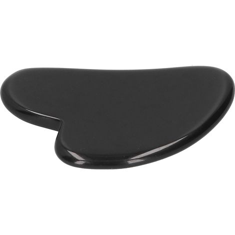 Herzförmige Obsidian-Gua-Sha-Platte für Gesichtspflege und Körperentspannung – Massagegerät aus Naturstein (1/5)