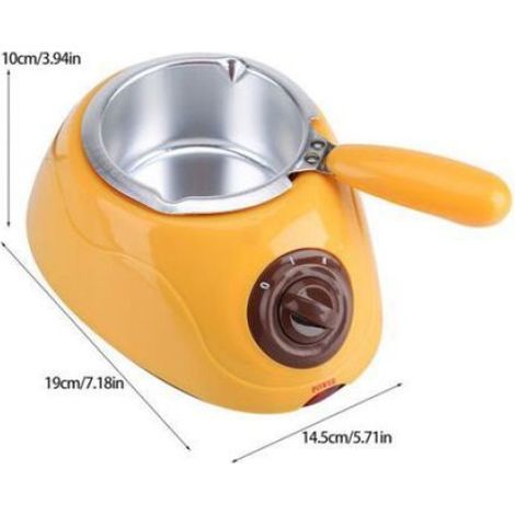 Pot De Fusion Electrique - Chocolat Bonbons - Sans Eau - Jaune - 20 W - 8,5 X 5,8 Cm - 589 G (1/5)