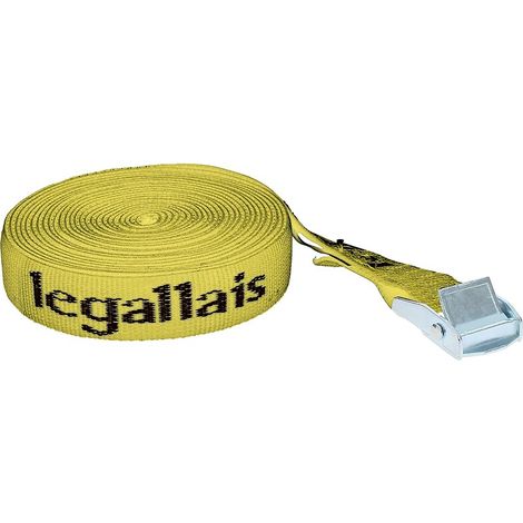 Sangle d'arrimage à boucle de serrage Cancale largeur 25 mm longueur 2.50 m longueur 2.5 m - NORDITEC LECUYER