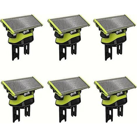 Lames de Rechange , lames de Applicable à OneBlade , pour rasoir/tondeuse électrique OneBlade, acier inoxydable robuste, taille, stylisation et rasage, lot de 6 (1/2)