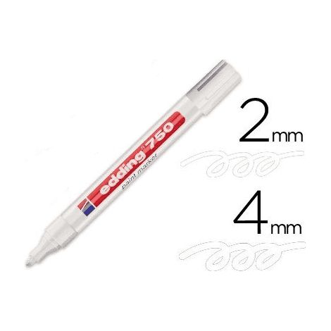 ROTULADOR BLANCO INDUST. ULTRA-RESISTENTE "EDDING 750". SECADO RAPIDO. INDELEBLE - EHLIS