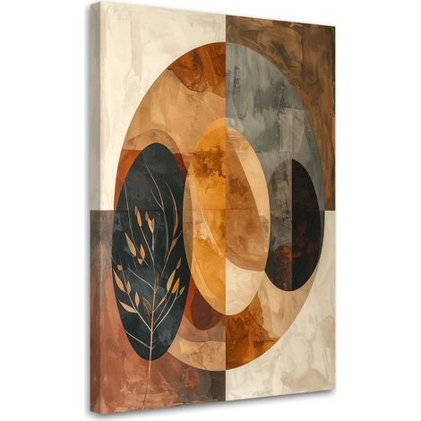 Wandbild Geometrische Abstraktion in Beige und Brauntönen 20x30 (1/5)