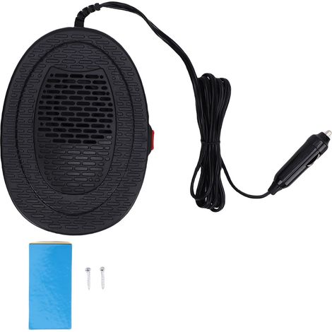 Eosnow Dégivreur multifonctionnel réglable de désembueur d'angle d'air froid et chaud de chauffage de voiture de 150W pour des camions de SUVs berlines noir