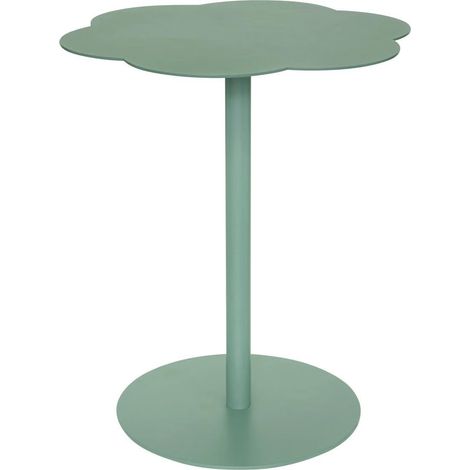 Table d'Appoint Fleur "Fiora" 50cm Vert Olive (1/4)