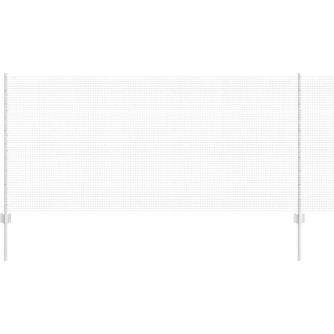Maison Exclusive - Schweißdrahtzaun mit Pfosten 25 x 1 m (B x H)