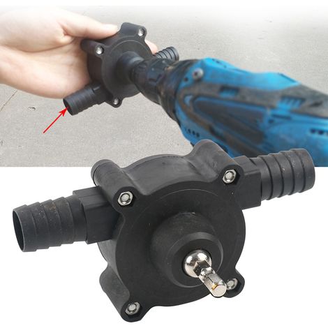 Pompe électrique pour perceuse, petite pompe domestique, pompe à main, mini pompe à eau auto-amorçante noire (1/5)