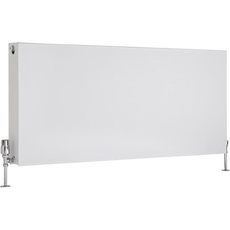Milano Mono White Type 22 Central Heating Double Flat Panel Horizontal Convector Radiator - 600mm x 1400mm (1/5)