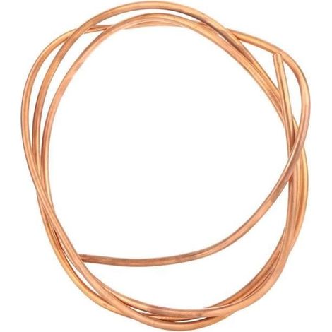 Tube en cuivre souple C1100 T2, diamètre extérieur 6 mm, pour réfrigérateur et climatiseur, matériau de qualité pour installation et dépannage (1/4)