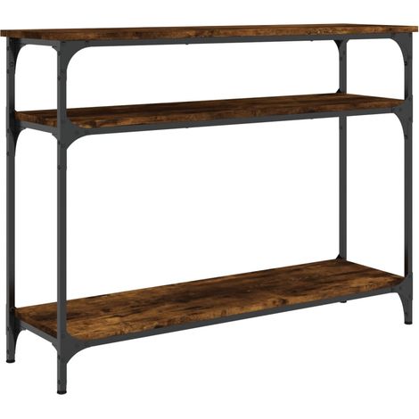 Maison Exclusive - Tavolo Consolle Rovere Fumo 100x29x75 cm Legno Multistrato