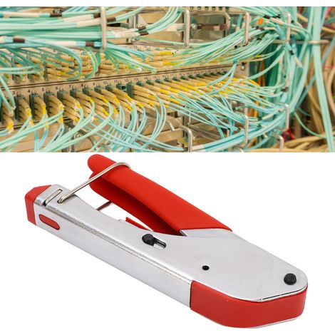 Kit de sertissage de câble coaxial avec outil de sertissage, pince à dénuder et 20 connecteurs de type F coupe-fil réglable pour câbles coaxiaux RG59, RG6, RG58 et RG174. (1/5)
